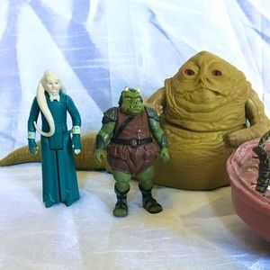 - 1983 Jabba the hutt bib fortuna gamorrean guard kenner star wars figures